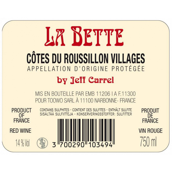 La bette Jeff Carrel