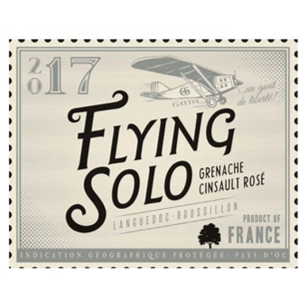 étiquette Flying Solo Rosé
