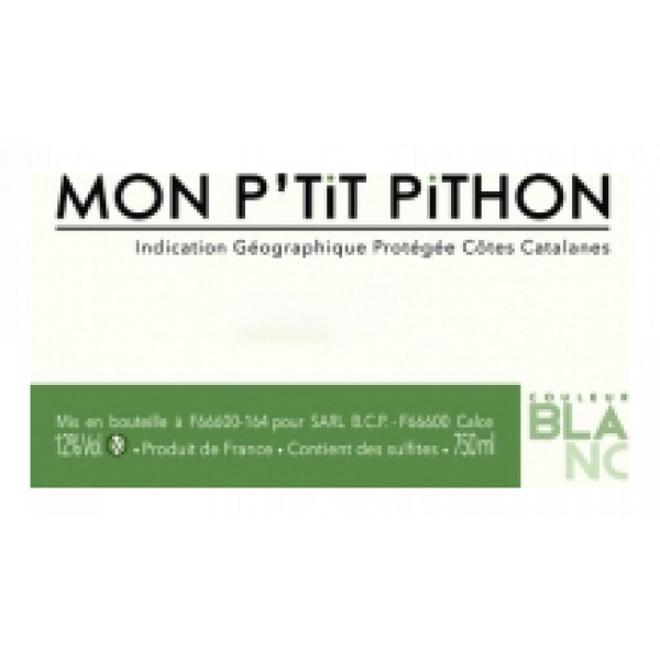 Mon p'tit pithon blanc